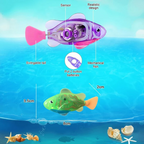 Interactive LED Robotic Fish Toy for Pets
