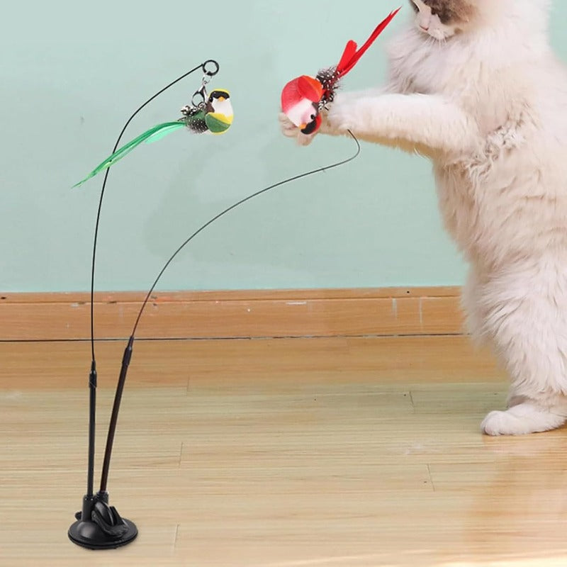 Double-Ended Suction Cup Cat Wand