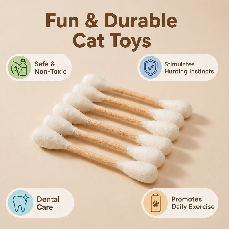 Interactive Swab Cat Toy