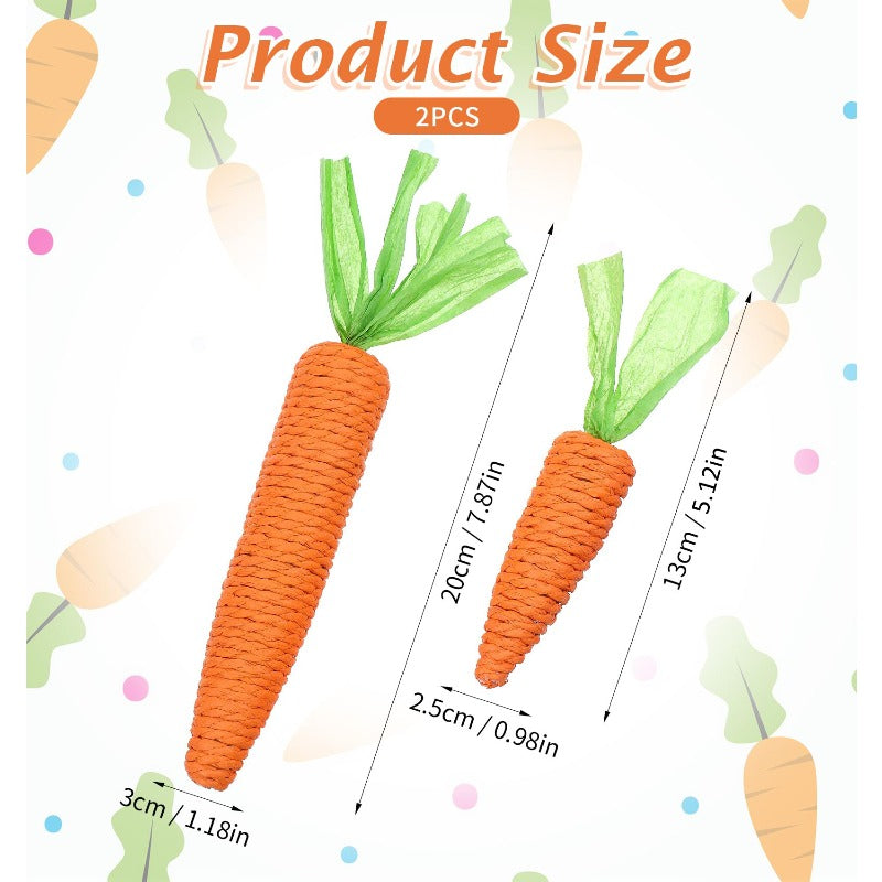 Natural Sisal Teething Carrot Toy